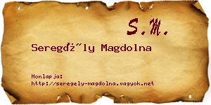 Seregély Magdolna névjegykártya